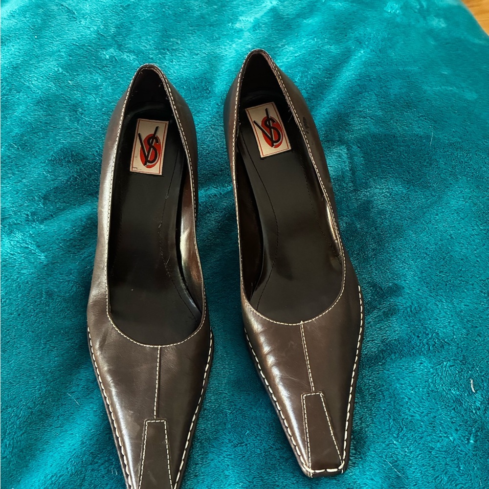 Stylish Brown Leather Women's Shoes